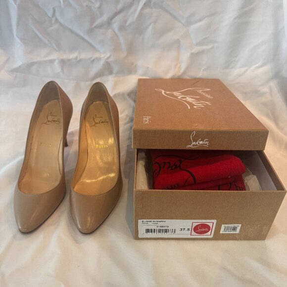 Christian Louboutin Shoes - Christian Louboutin Eloise Nappa Pumps in Nude